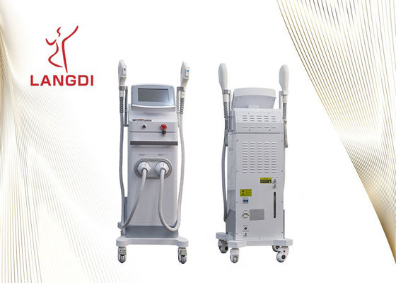 Dispositif d'épilation de chargement initial de Handpiece du blanc deux pour le rajeunissement de peau