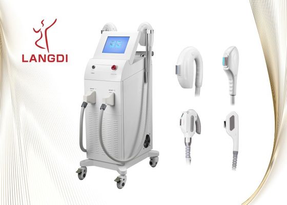 Machine indolore d'épilation de chargement initial Shr de 2 Handpieces pour le salon de beauté